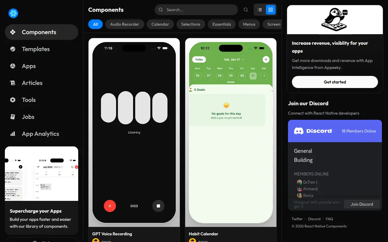 React Native Components