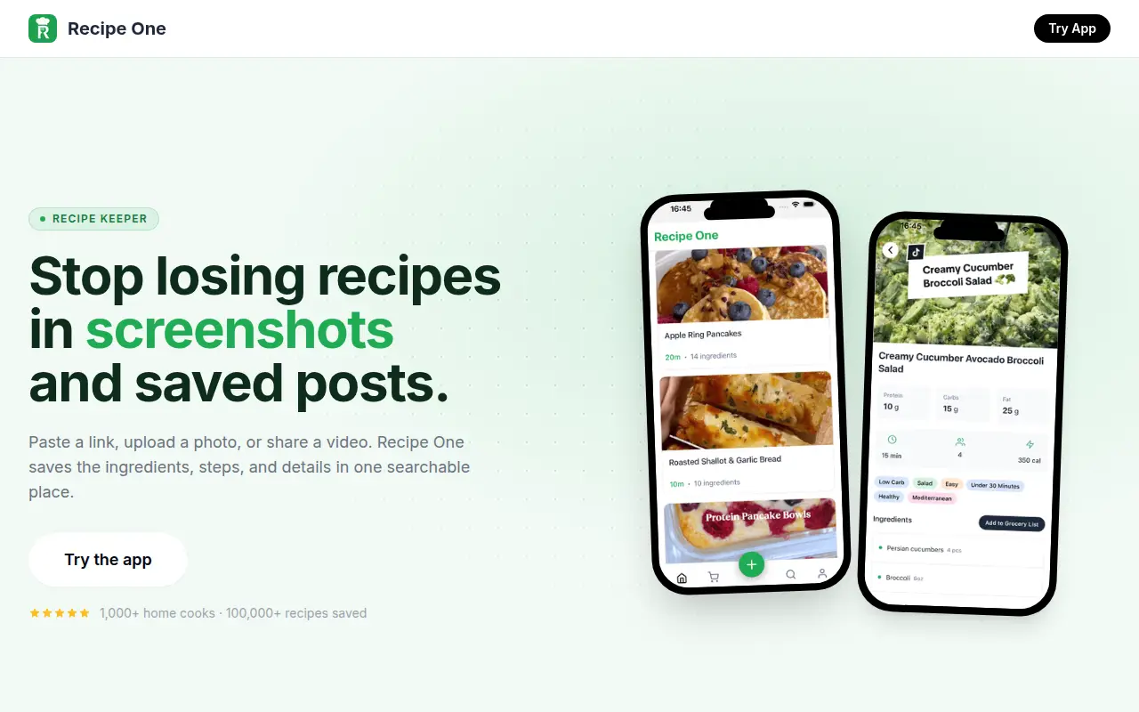 Recipe One