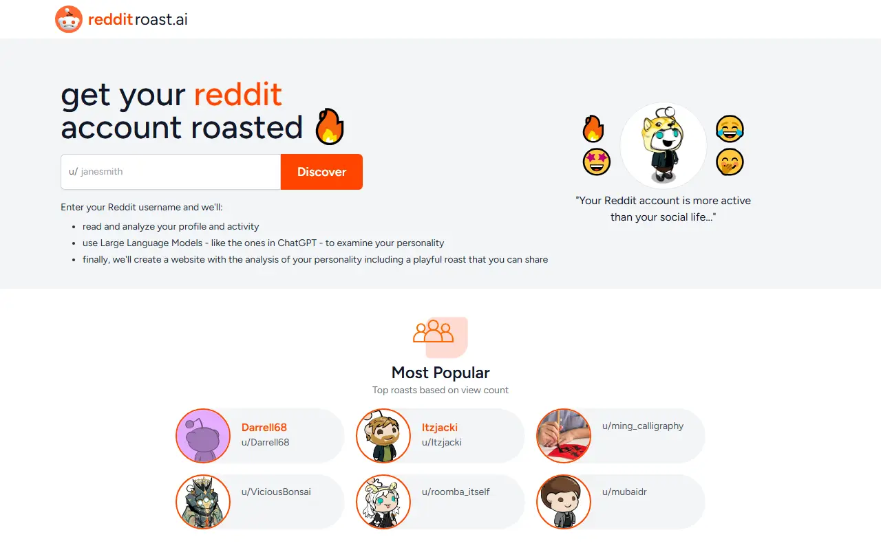 Reddit Roast