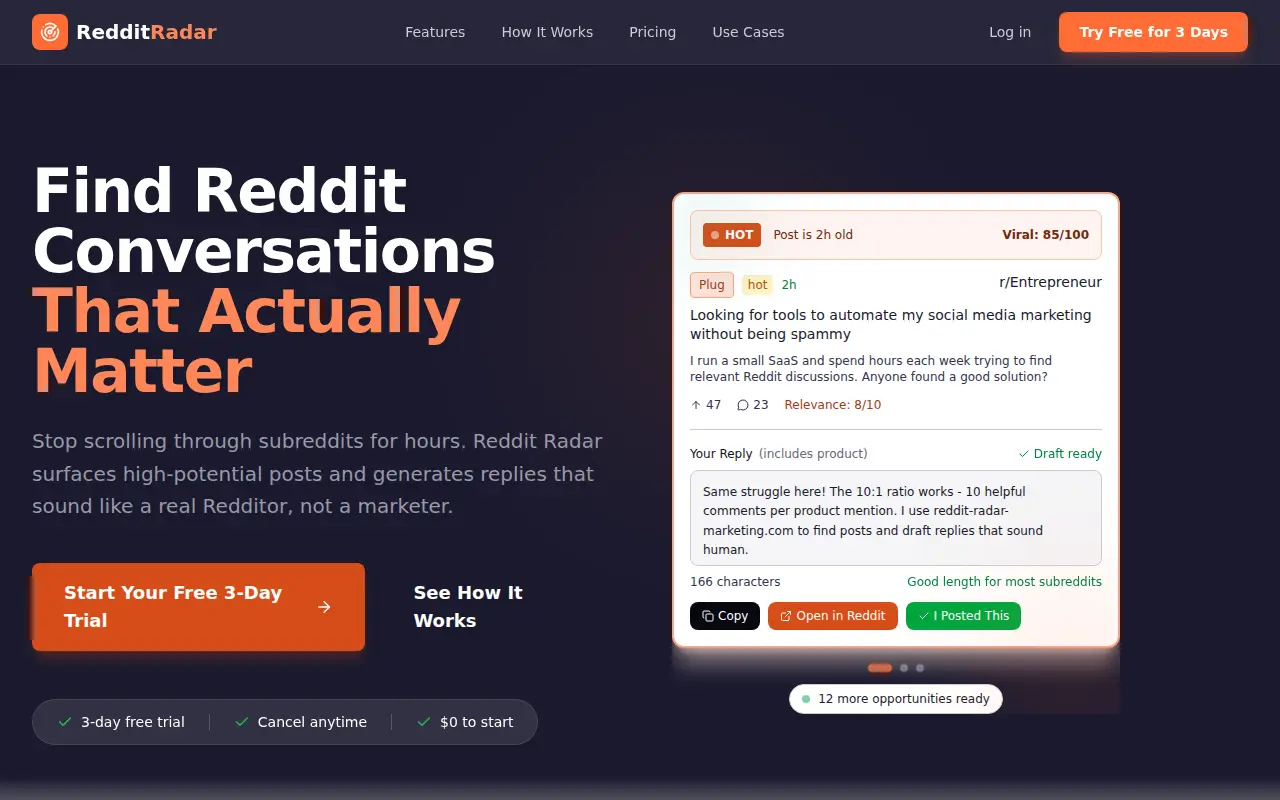 RedditRadar