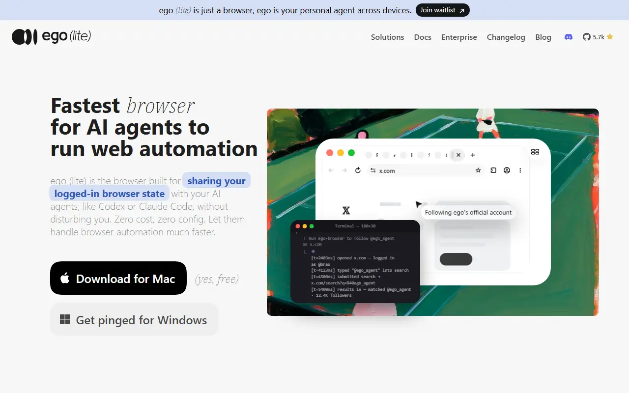 ego-lite website
