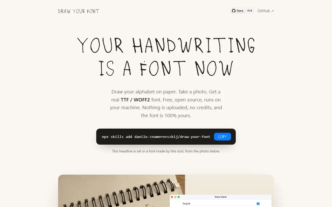 draw-your-font website