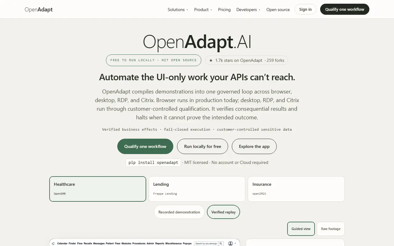 OpenAdapt website