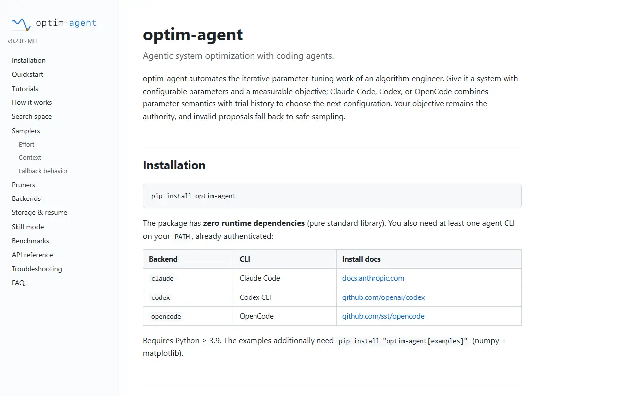 optim-agent website