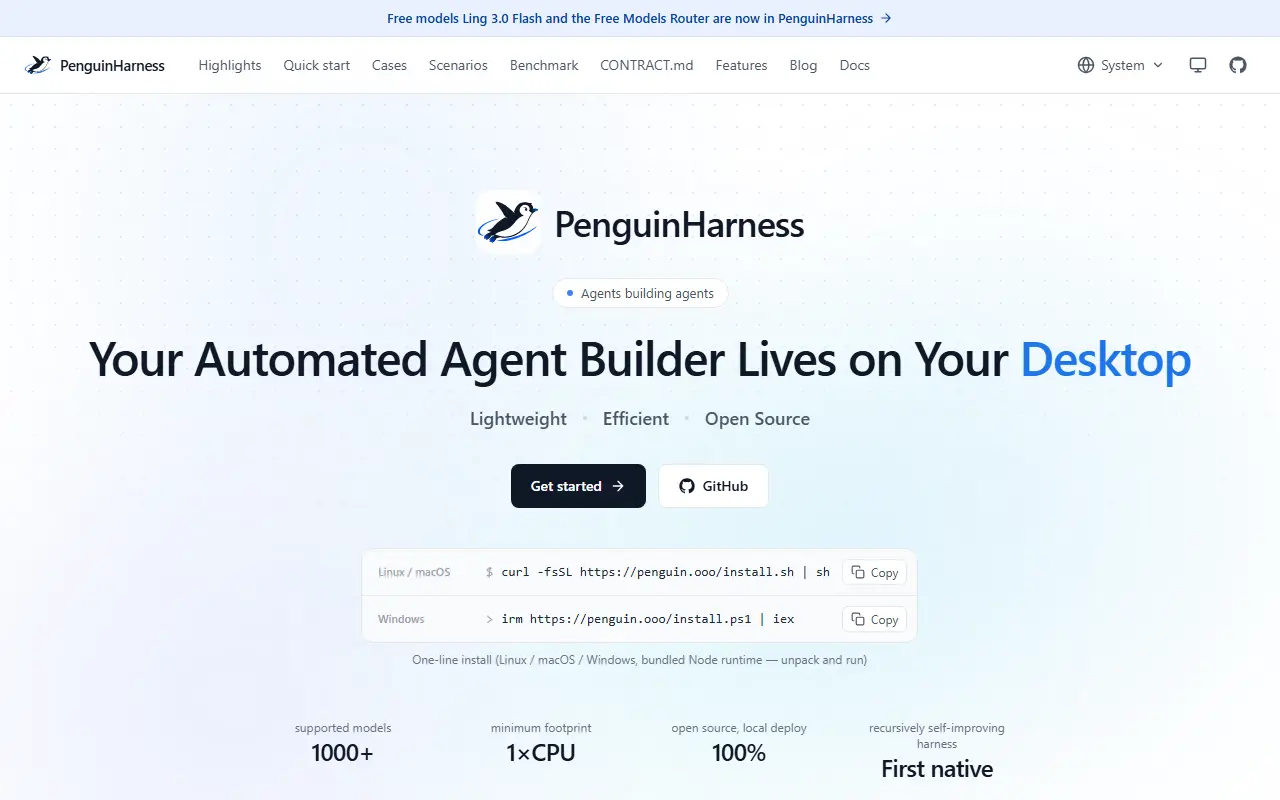 penguin-harness website