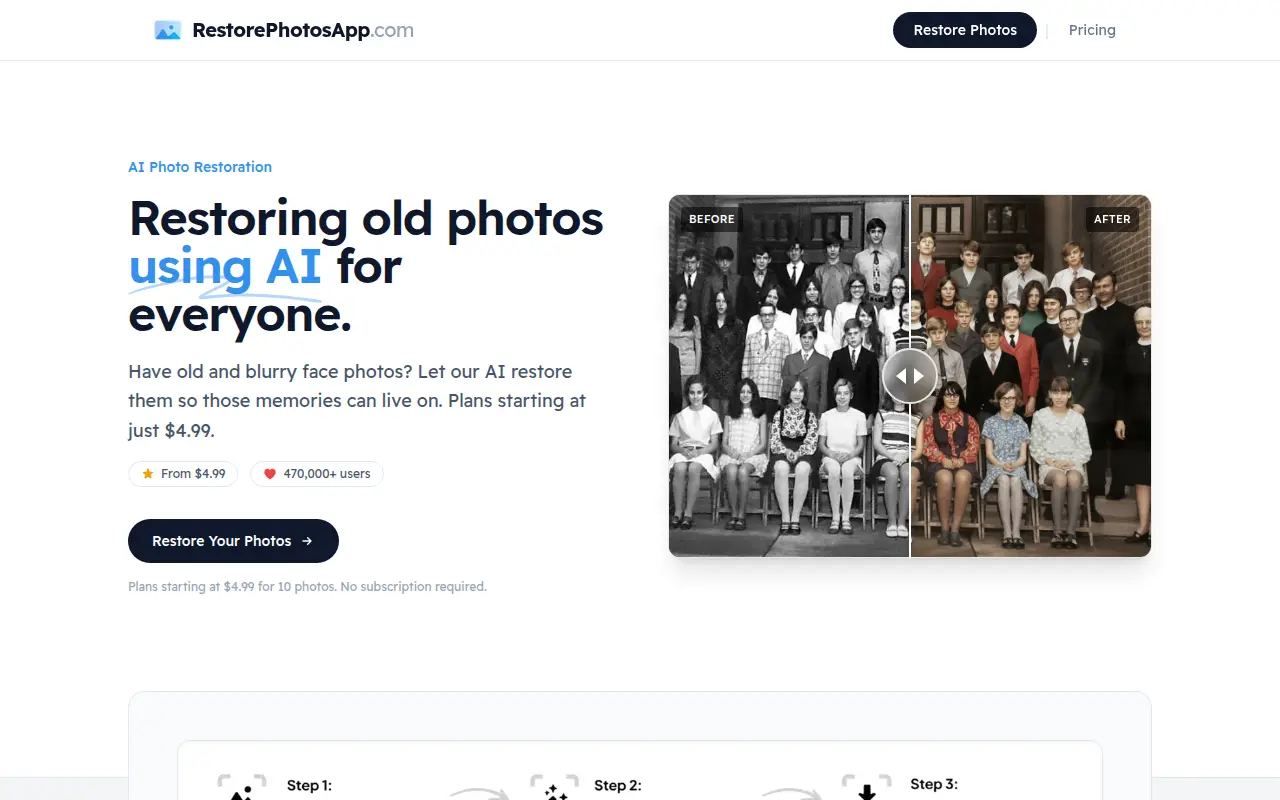 Restore Photos App