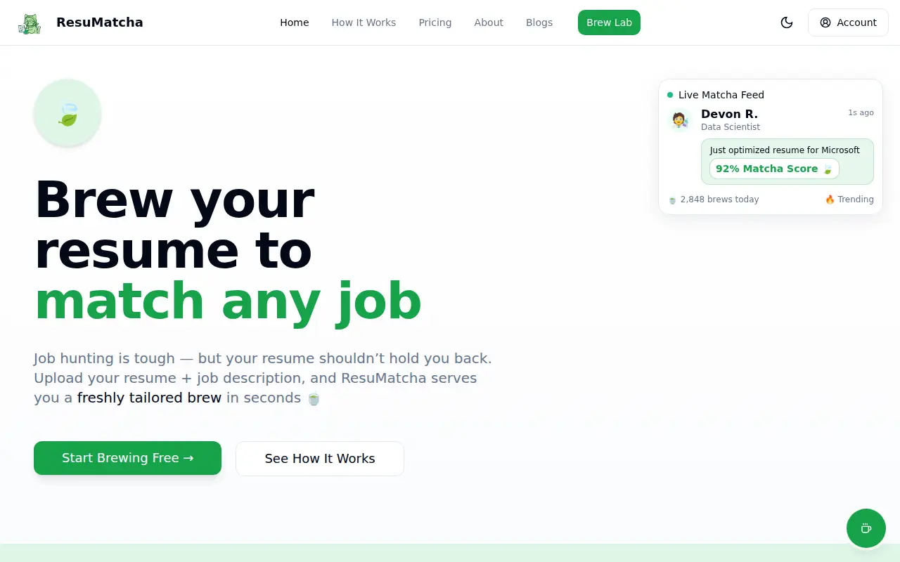 ResuMatcha.io