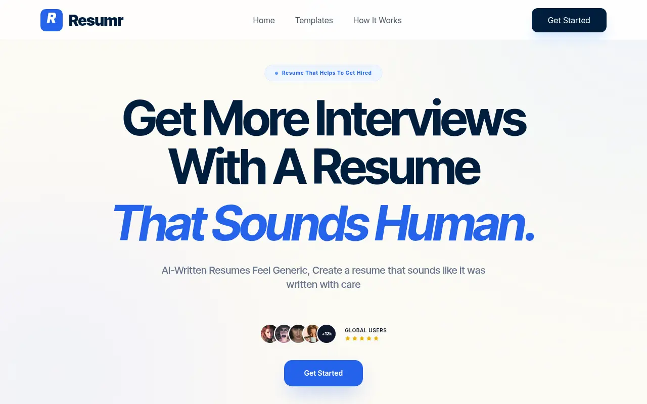 resumr: create resume that helps to get hired