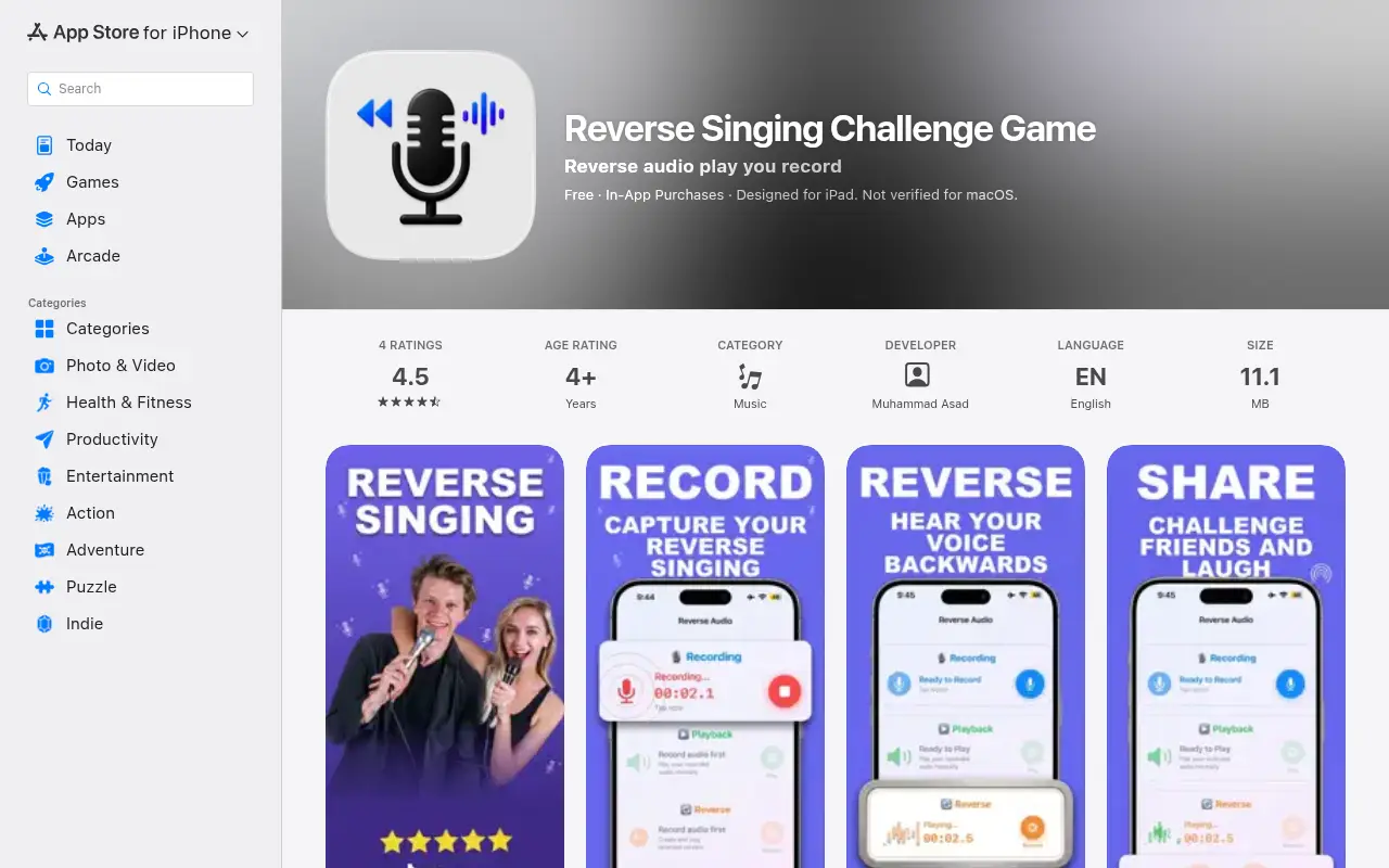 Reverse Audio