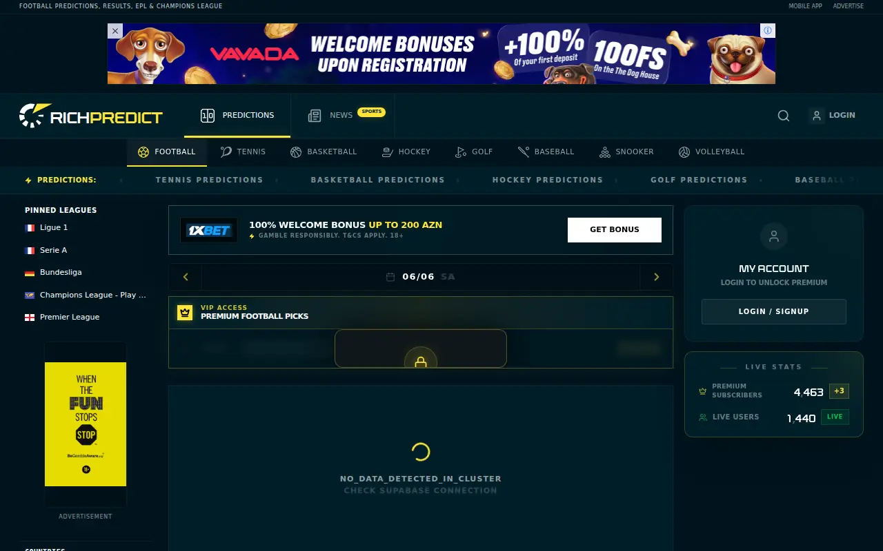RichPredict - Football Predictions, Free Tips, Betting Tips