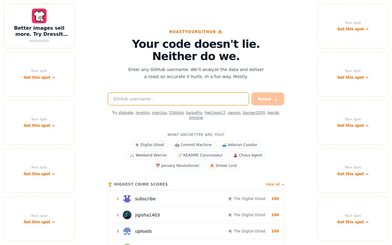 Roast Your Github