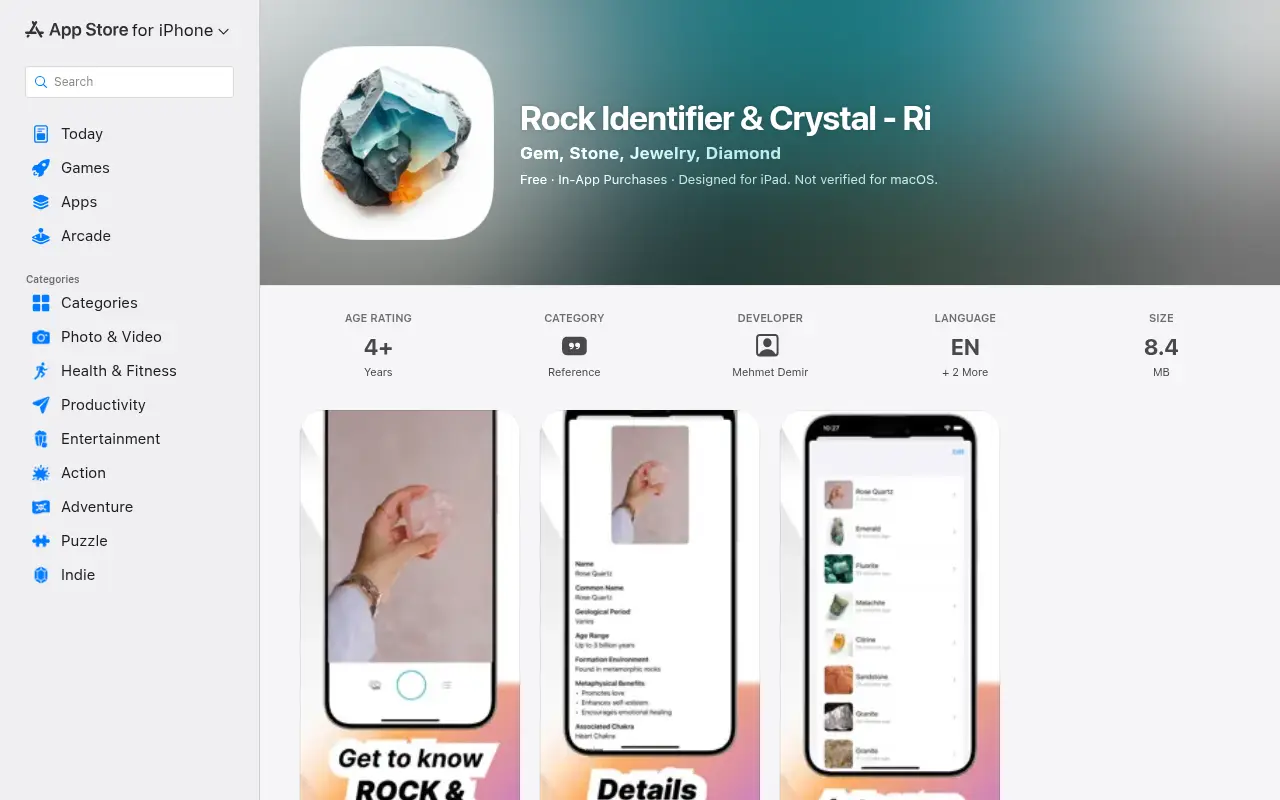Rock Identifier & Crystal - Ri
