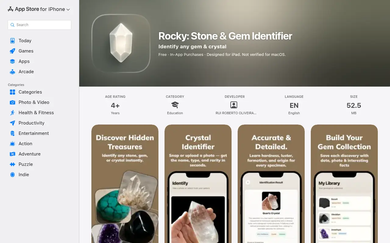 Rocky | Stone & Gem Identifier