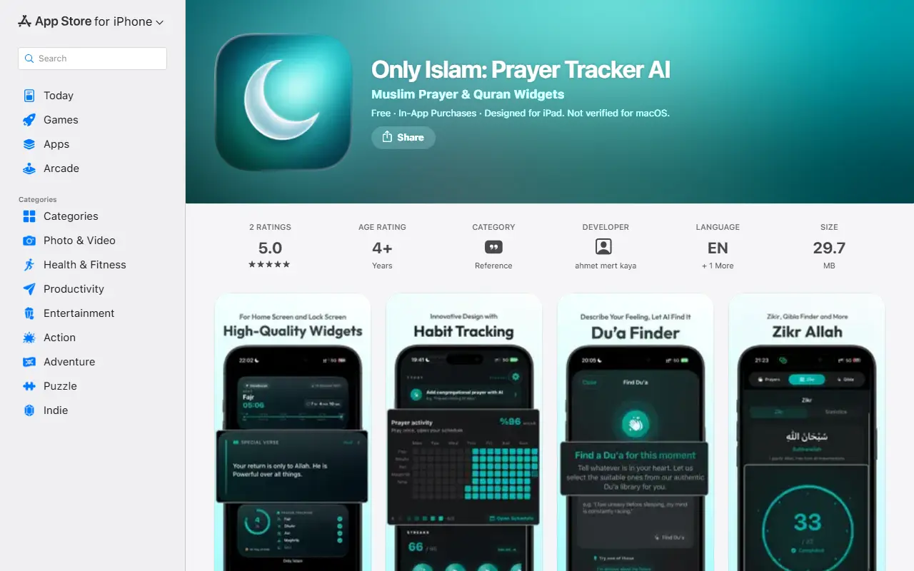Sadece İslam - Namaz Takip Pro