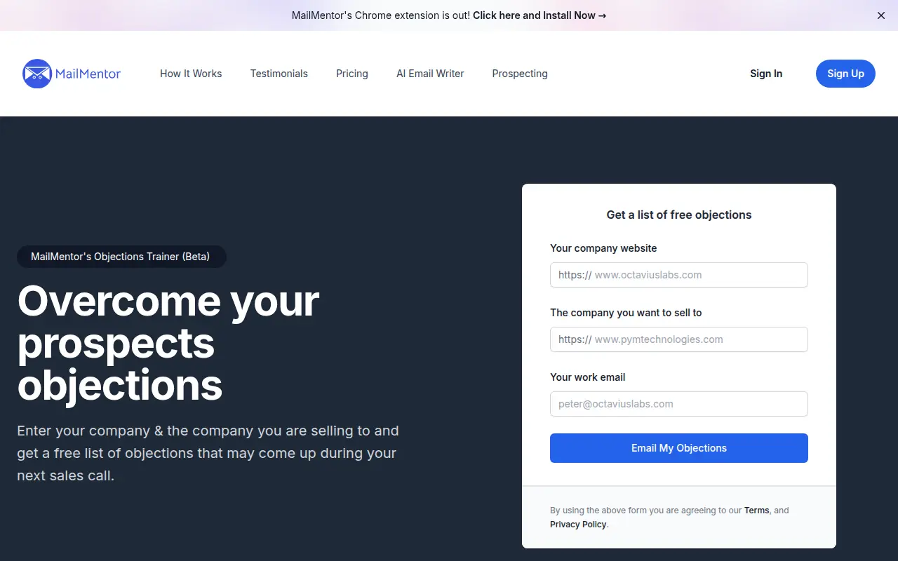 Sales Objections Trainer