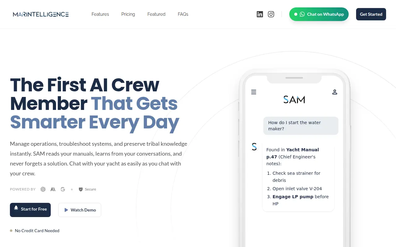 SAM | AI Crew Member