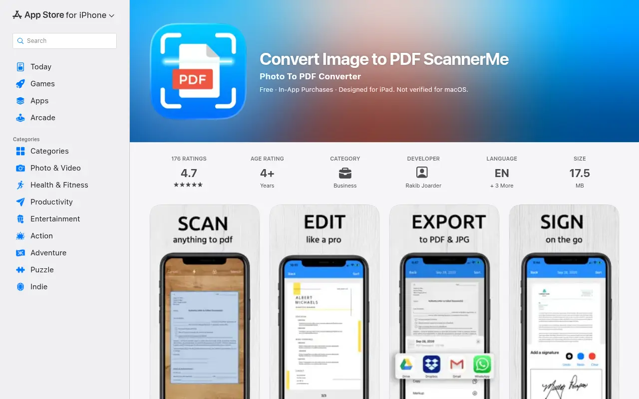 Scanner Me - Scan PDF Document