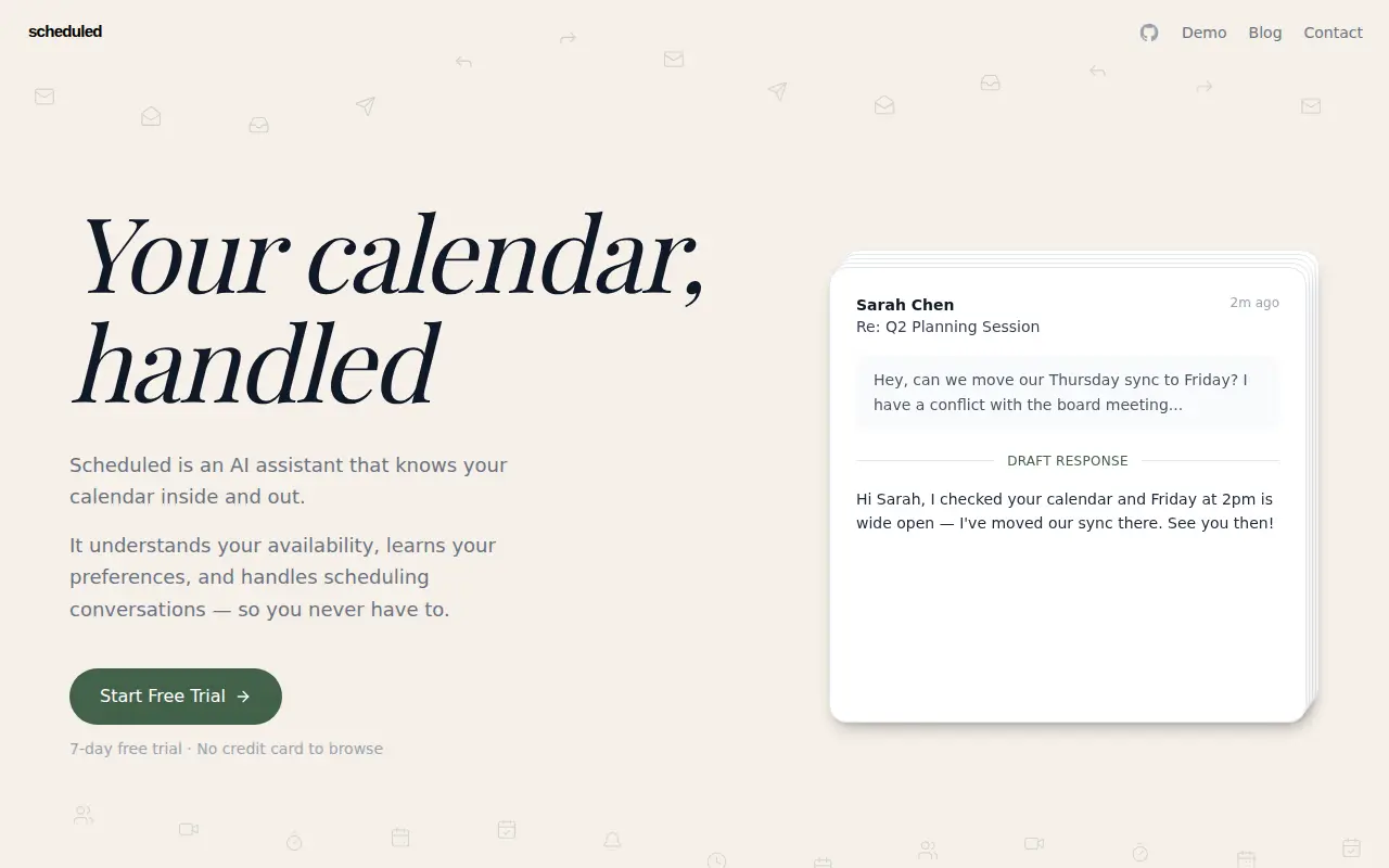 Scheduled