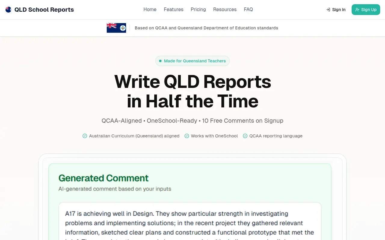 School Reports QLD