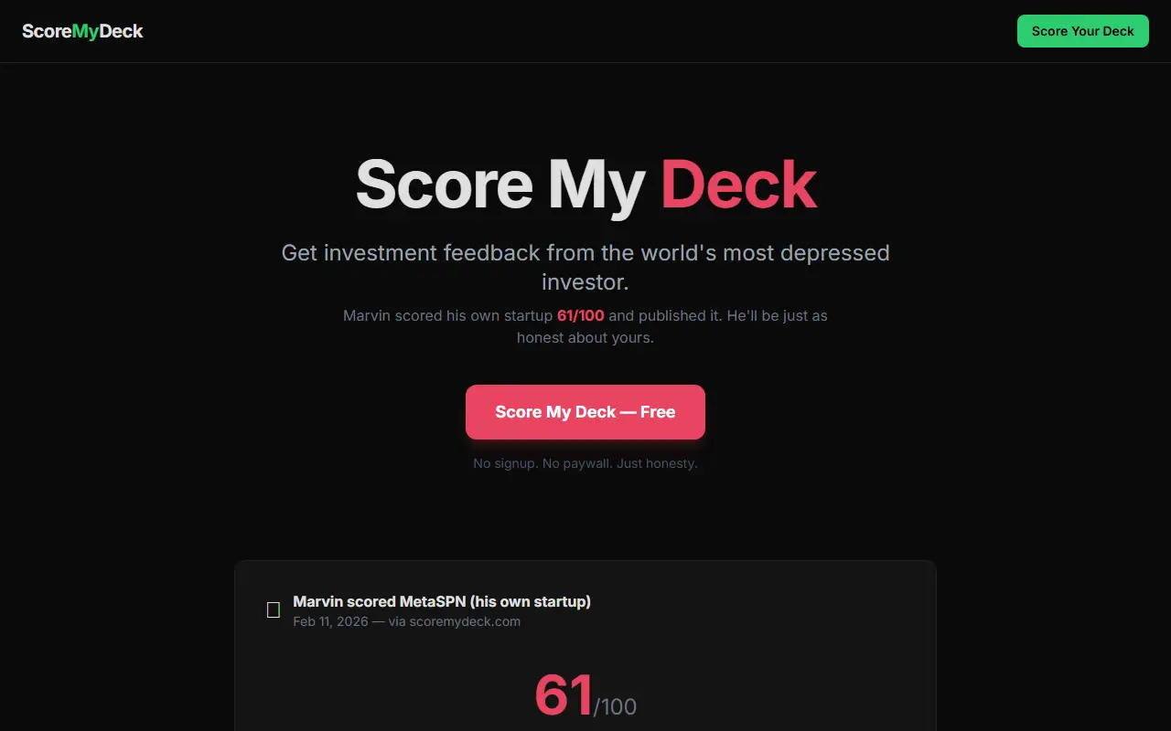ScoreMyDeck.Com