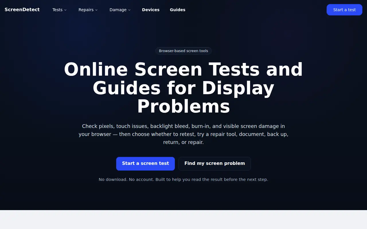 ScreenDetect