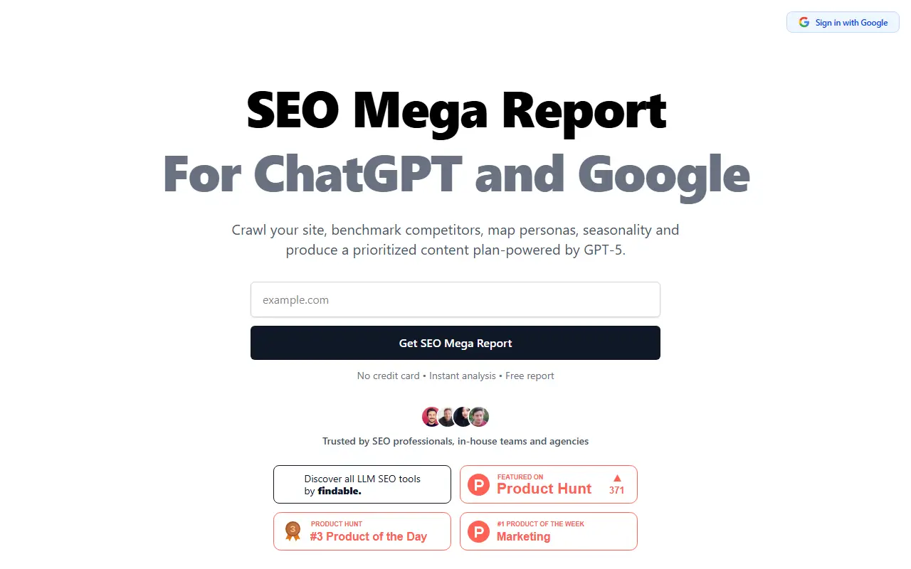 SEO Mega Report