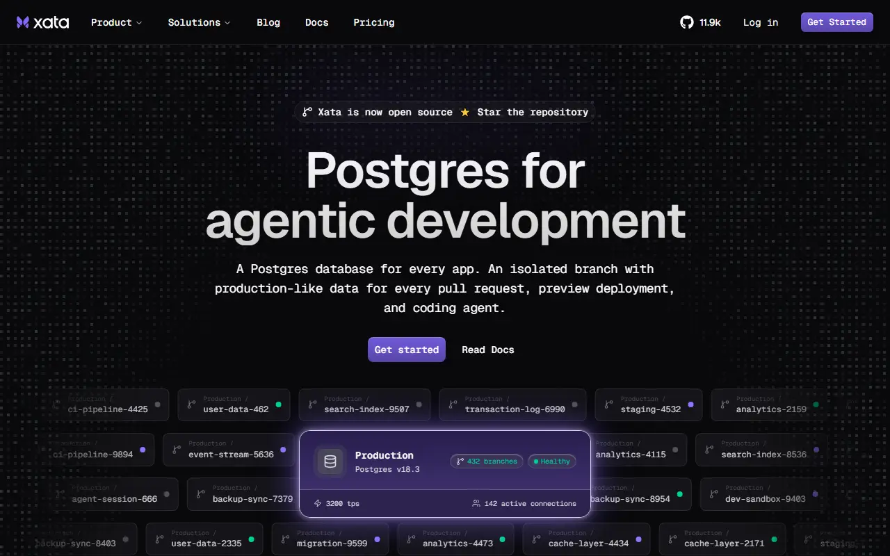 Serverless PostgreSQL Platform by Xata