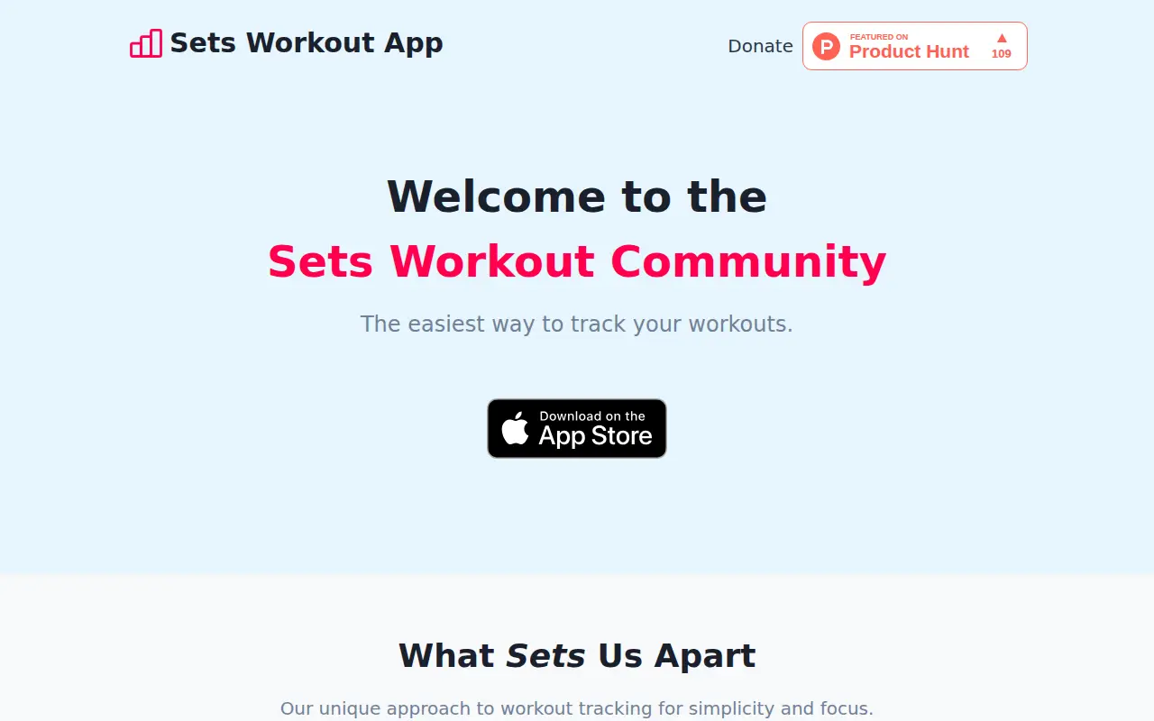 Sets Workout App