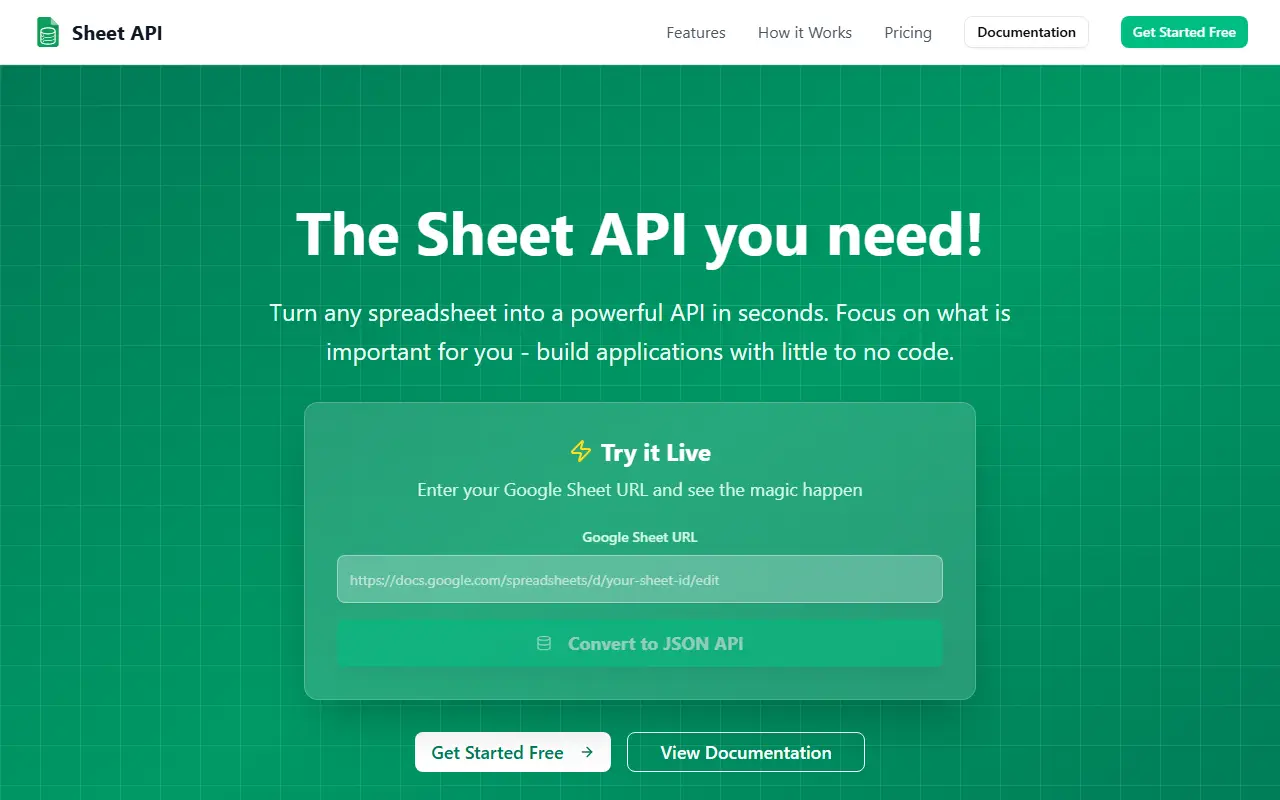 Sheet API