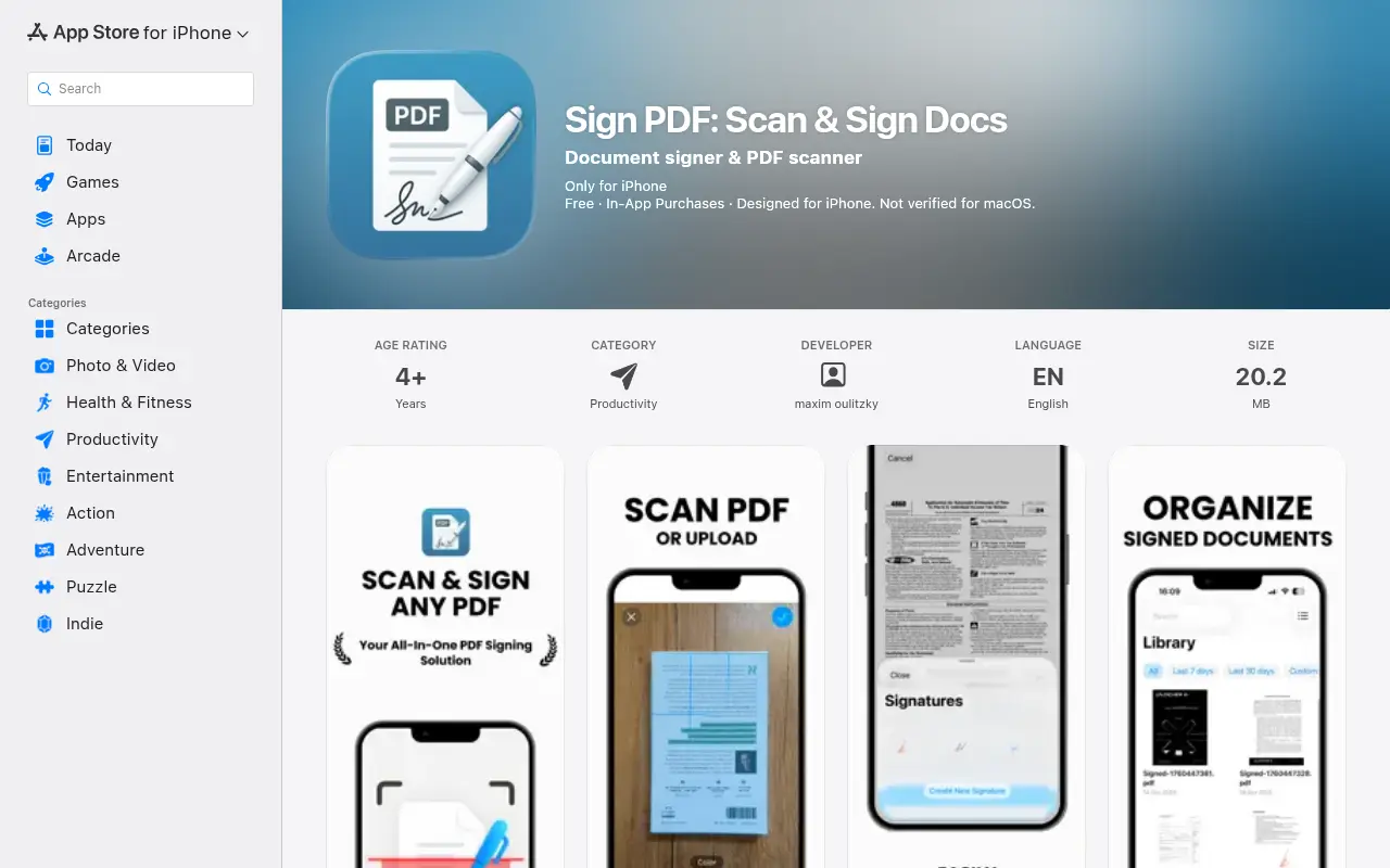 Sign PDF electronic signature