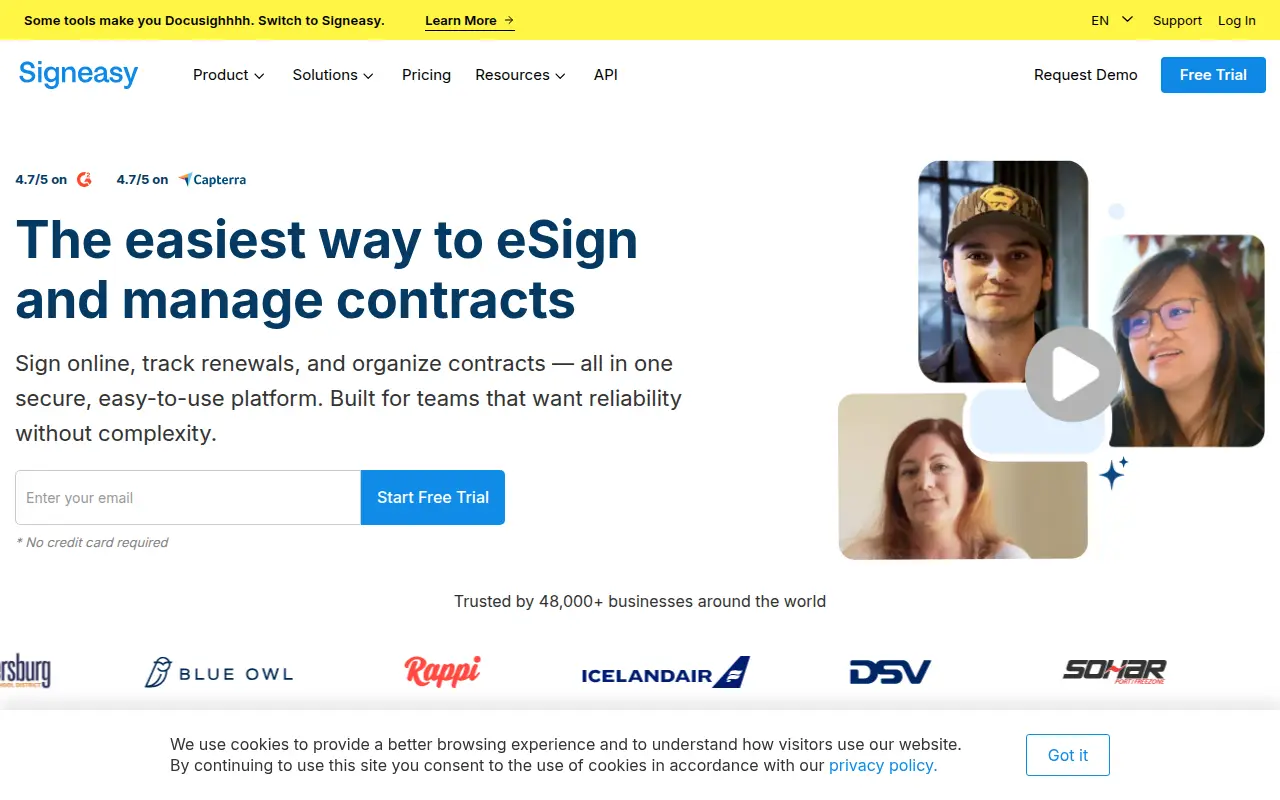 Signeasy: Al-Powered eSign app