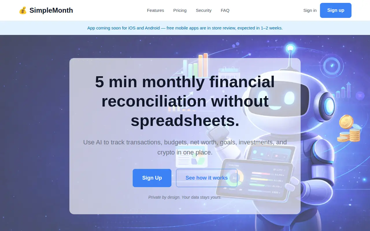 SimpleMonth App