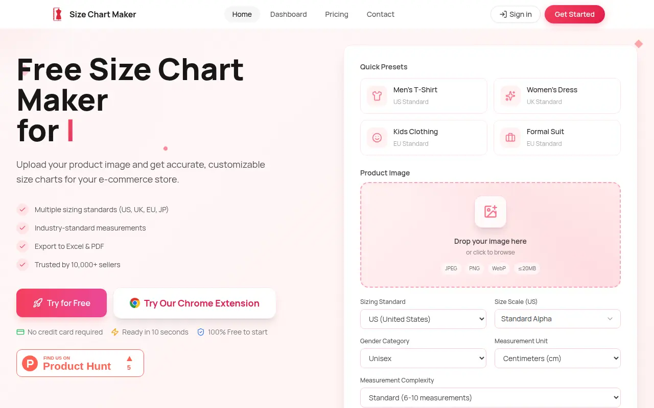 Size Chart Maker