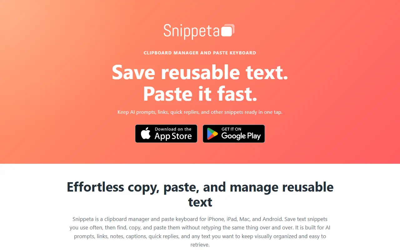 Snippeta