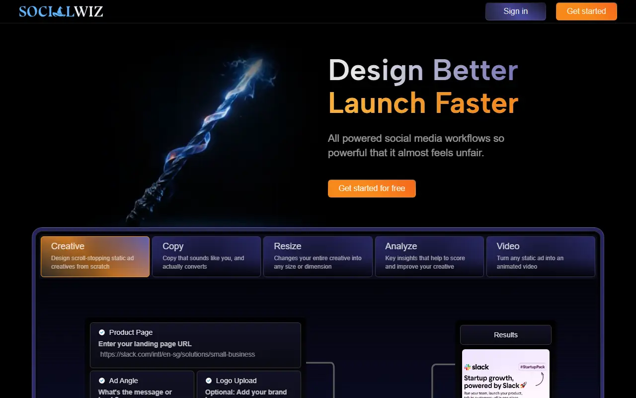 Socialwiz Ad Copy Generator