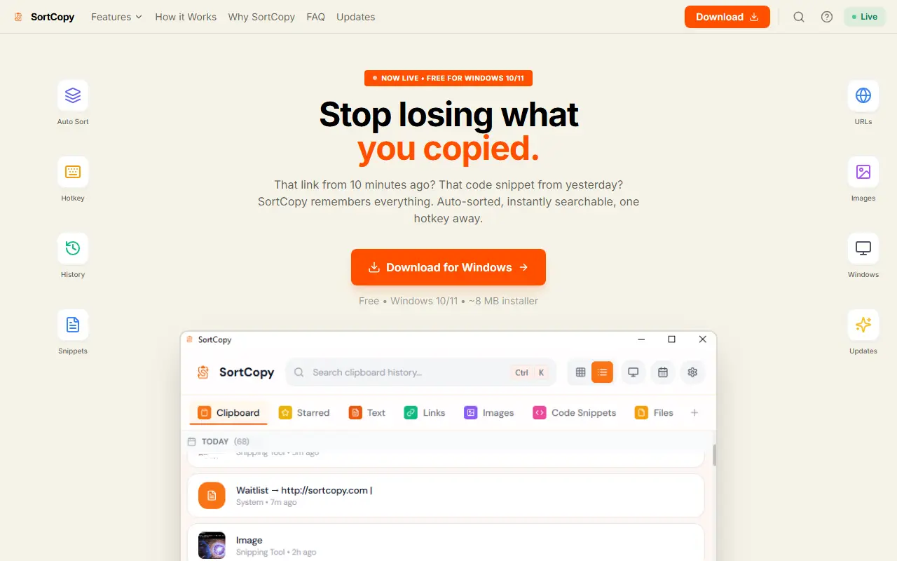 Sortcopy