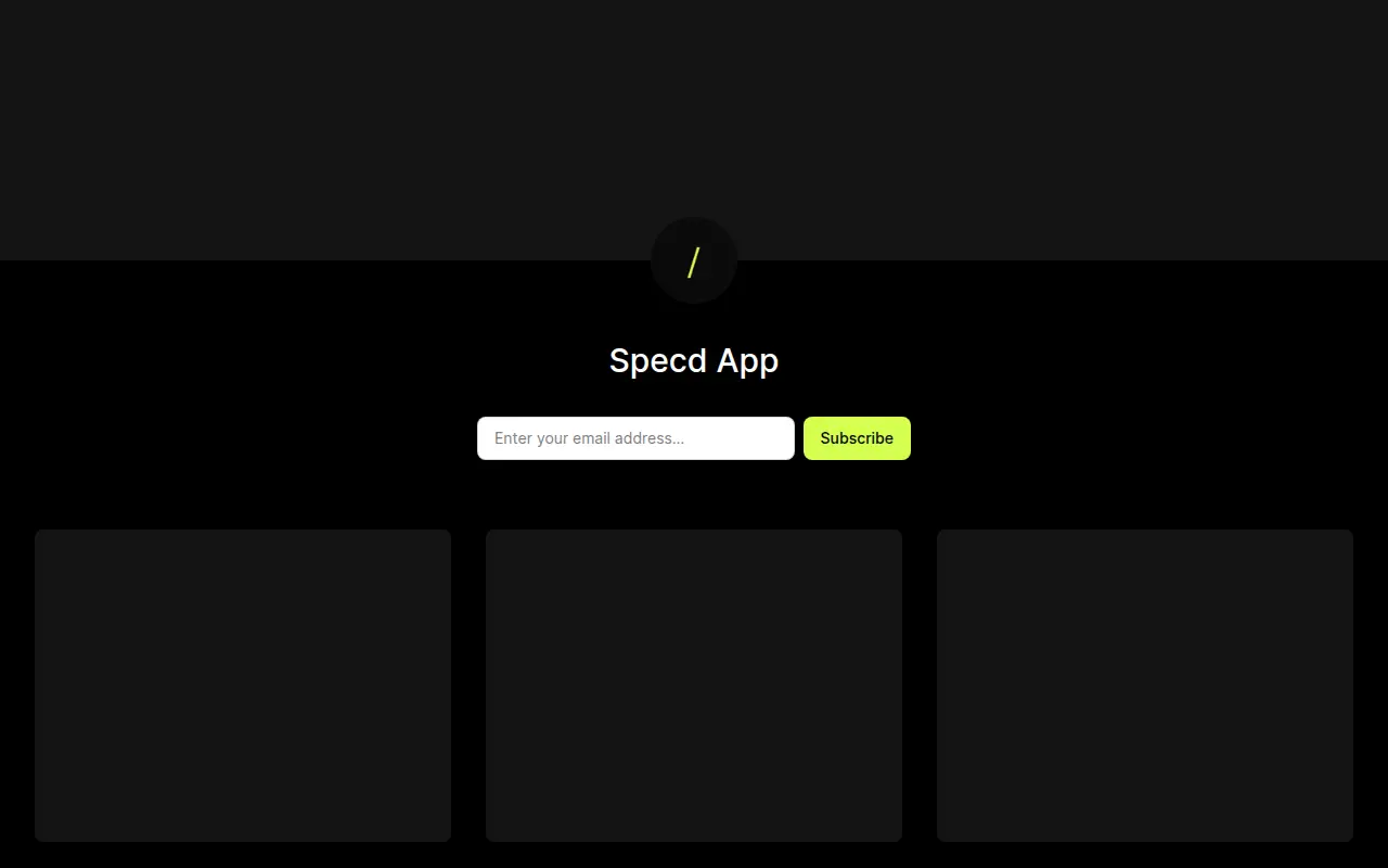 Specd App