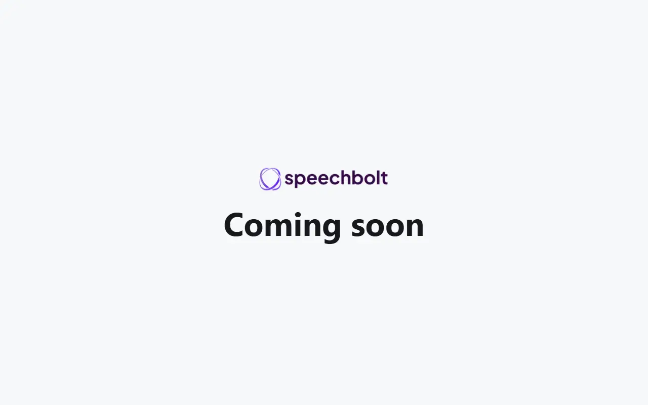 Speechbolt