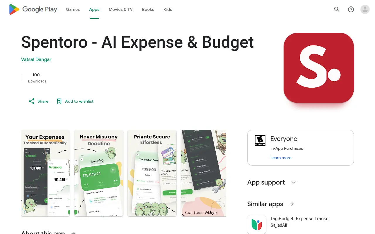 Spentoro - AI Expense & Budget