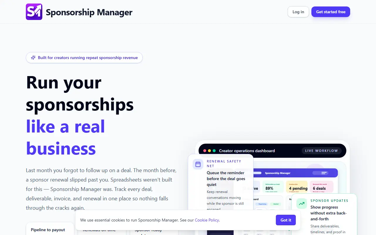Sponsorship Manager