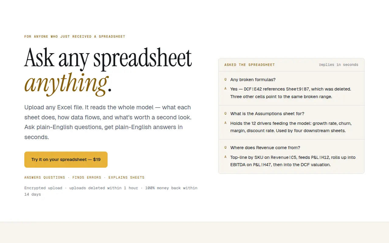 Spreadsheet Analyzer