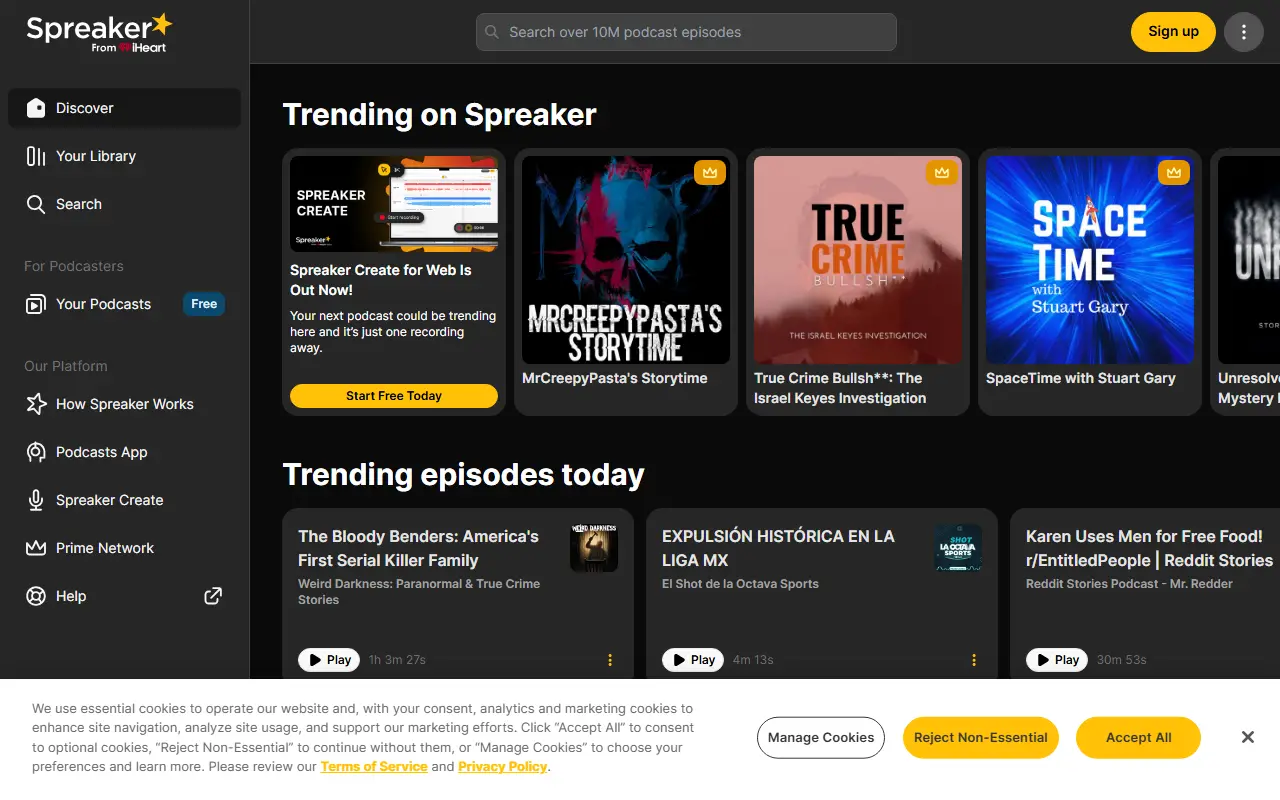 Spreaker Create