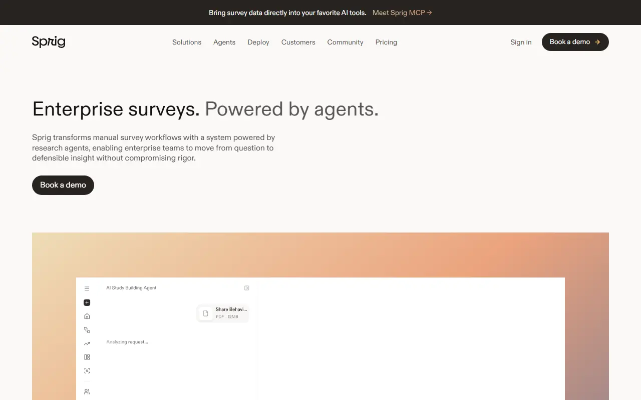 Sprig 2.0 AI Product Experience Platform