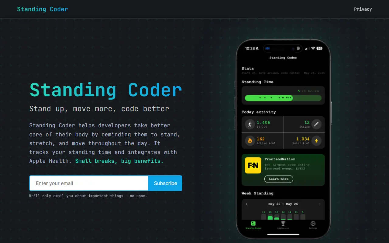 Standing Coder