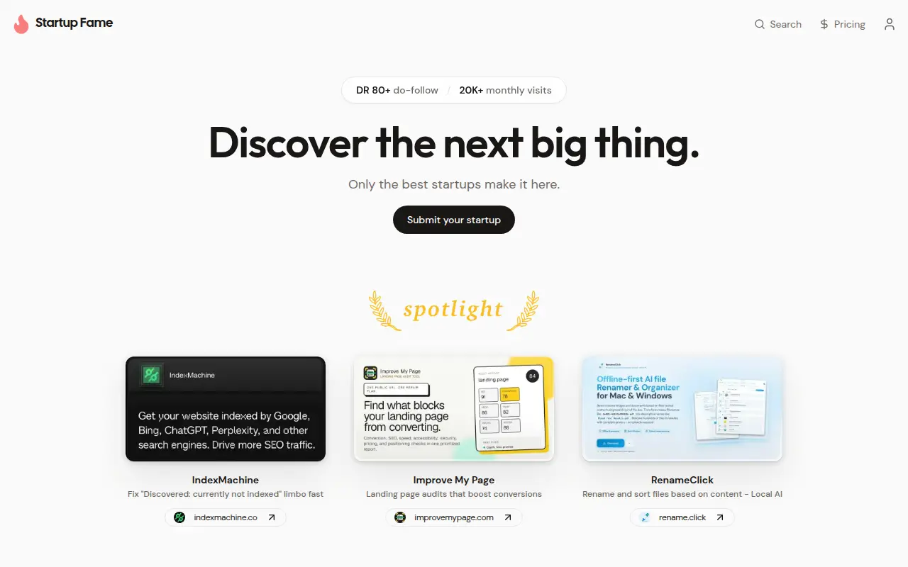 Startup Fame