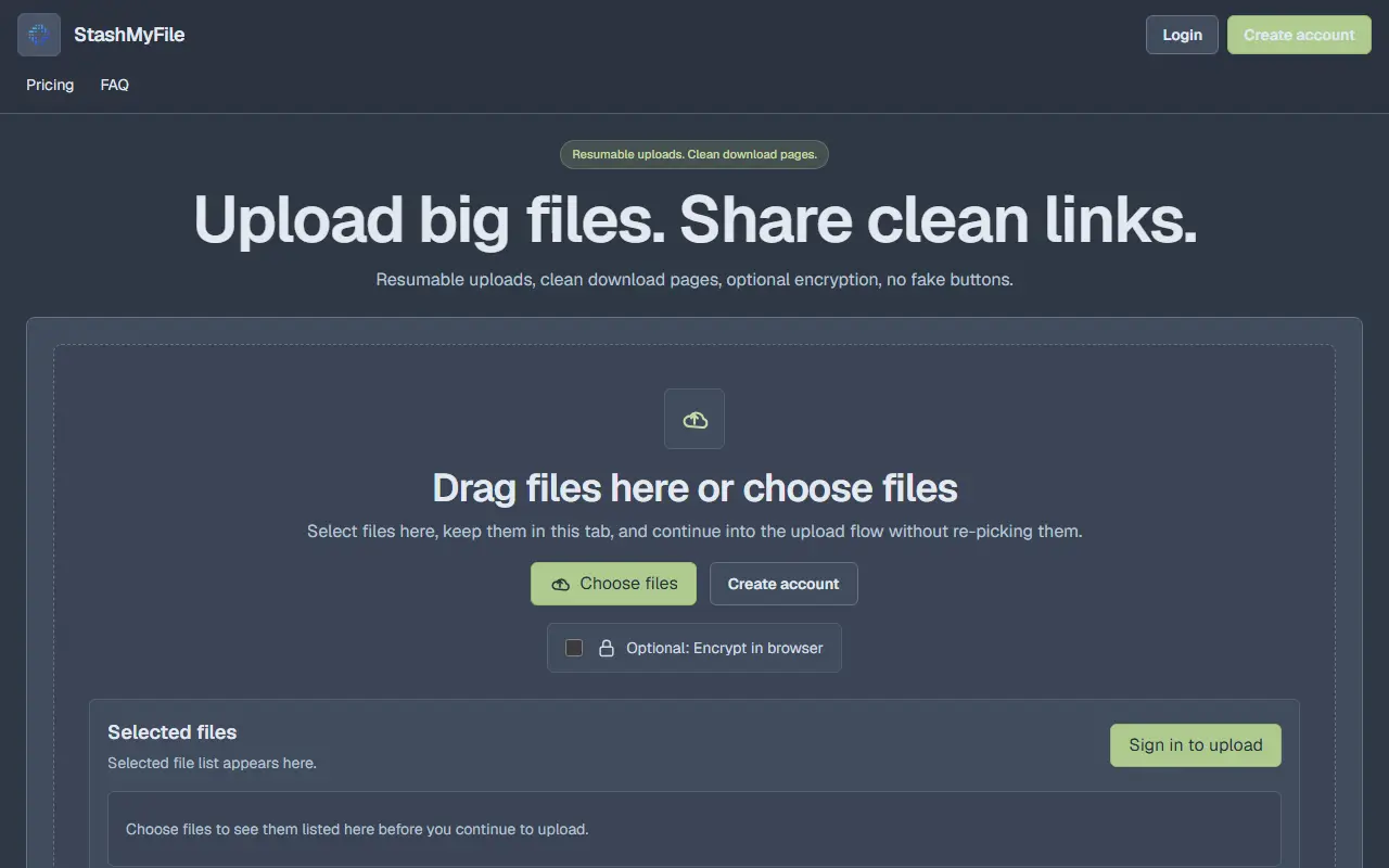 StashMyFile
