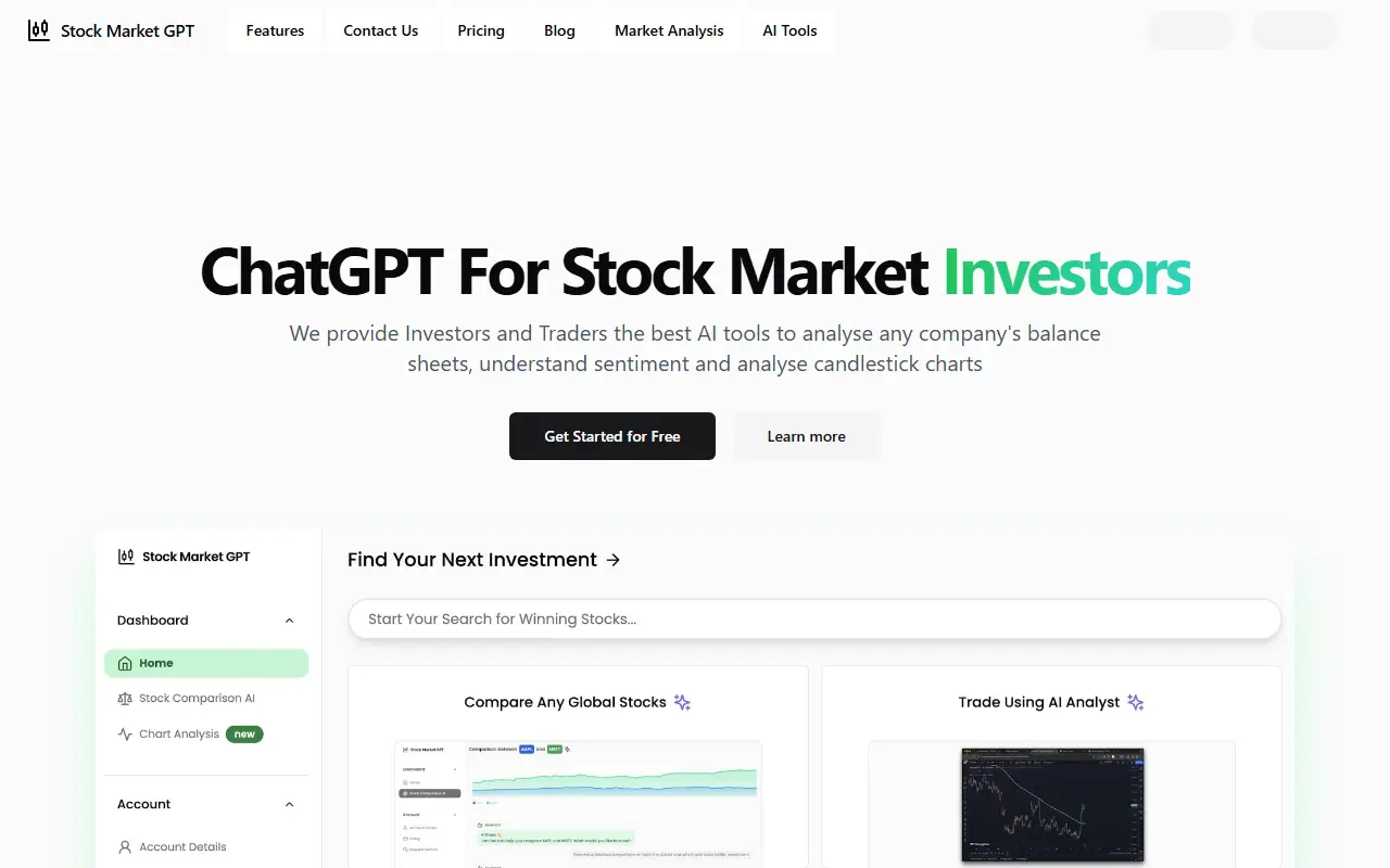 Stock Market GPT for Investment Research