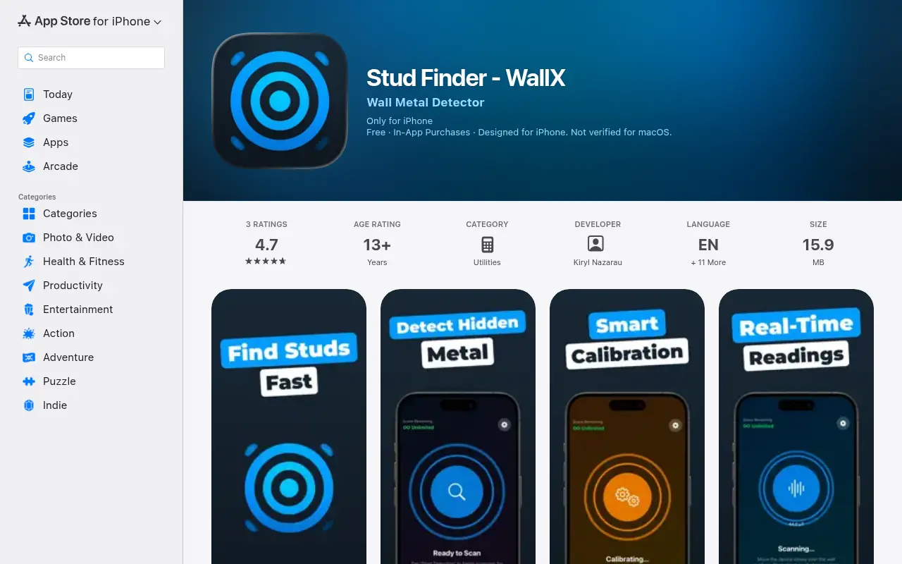 Stud finder - WallX