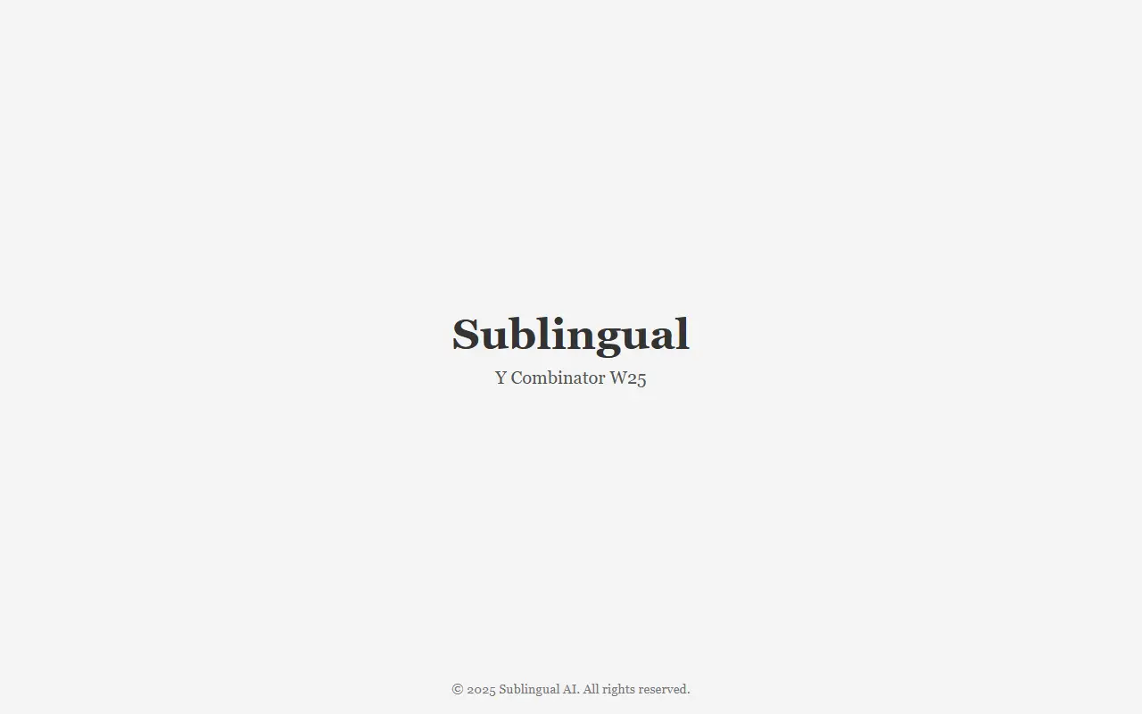 Sublingual