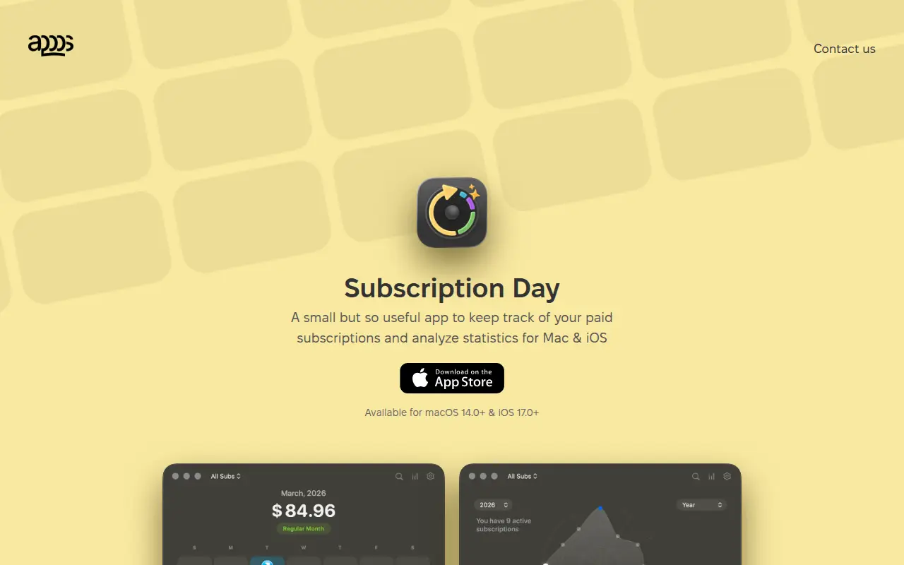 Subscription Day for iOS